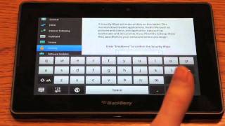 How To Factory Reset the Blackberry Playbook [upl. by Huba]