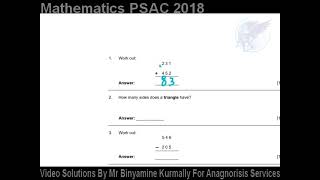 Question 1 PSAC 2018 [upl. by Bourne376]