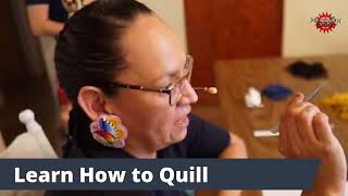 How to Do Porcupine Quill Work  Powwow Times [upl. by Nauquf]