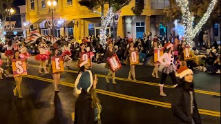 Sequoia Middle School Hawks Marching Band  Porterville Christmas Parade 11302023 [upl. by Anerehs320]