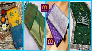 📢📢meesho లో కొత్తగా వచ్చిన embroidery amp pattu saree collection online sarees meesho saree haul [upl. by Hultgren]