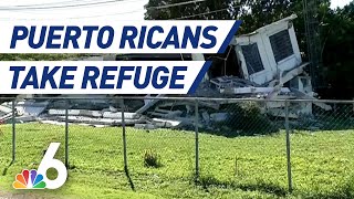 Puerto Ricans Take Refuge Away From Homes After Earthquakes  NBC 6 [upl. by Brownley826]