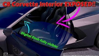 C8 Chevy CORVETTE interior shown off in new SPY SHOTS Digital dash fully EXPOSED [upl. by Yoc]