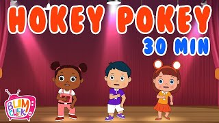 Hokey Pokey for Kids Hokey Pokey Dance30 Minutes Nonstop Nursery Rhymes amp Kids SongsBumcheek TV [upl. by Schuh]