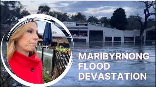 Maribyrnong flood devastation Returning to the flooded Maribyrnong River and Anglers Tavern [upl. by Enyrb]