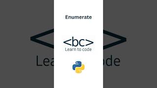 Learn the Enumerate function in under 60 Seconds python code learning [upl. by Inama880]