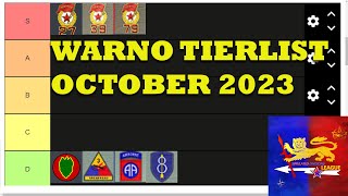 NATO Suffering WARNO TIERLIST October 2023 [upl. by Aldas898]