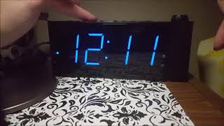 Projection Alarm Clock 7” Large Digital LED Display amp Dimmer Review GREAT evenything i was hoping [upl. by Eran]