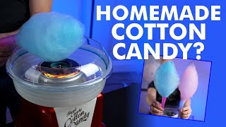 Homemade Cotton Candy Nostalgia Cotton Candy Maker Review [upl. by Anil325]