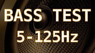 Test Basu Subwoofera i Kolumn  Częstotliwość  5 do 125 Hz  Bass Test  Frequency Sweep Audio [upl. by Trixie]