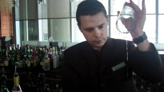 How to make the Carte Blanche cocktail from Vista bar at InterContinental Dubai Festival City [upl. by Hettie]