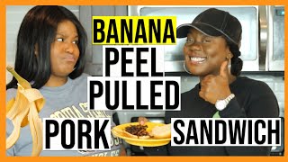 We Try Making the Vegan Banana Peel Pulled Pork Sandwich [upl. by Salman874]