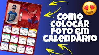 Como colocar foto em calendário [upl. by Holladay]