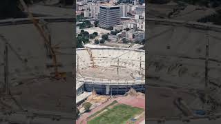 La Maracana Stadium From The Air  In construction [upl. by Annairoc668]