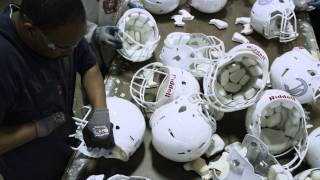 The Football Helmet Reconditioning Process at Riddell [upl. by Howlond]