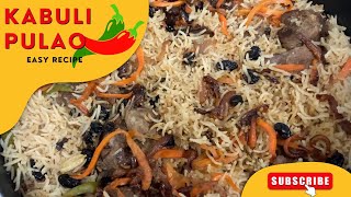 Kabuli Pulao  Afghani Pulao Simplified Recipe By Aminas kitchen [upl. by Attoynek36]