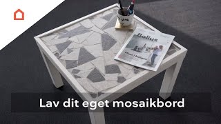 Lav selv et mosaikbord med fliser [upl. by Aliban]