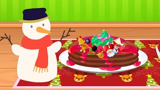 KIDDOPIA HOLIDAY PANCAKES Kids Cooking Game Play [upl. by Kele24]