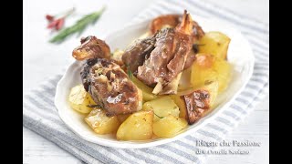 Agnello con patate al forno  Ricette che Passione [upl. by Harwell]