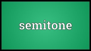 Semitone Meaning [upl. by Starbuck556]