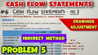 6 Cash Flow Statements  Problem 5  Illustration 12  By Saheb Academy [upl. by Calista]