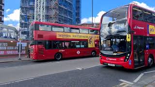 London Buses at Plaistow Station 2022 [upl. by Abagael485]