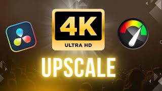 How To Upscale Video to 4K in Davinci Resolve 19 [upl. by Atnoved]