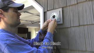 Exterior Light Installation on Vinyl Siding Block [upl. by Verdha82]