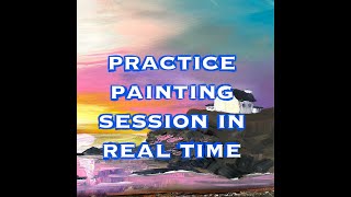 join me in my painting session of a colourful coastal scene [upl. by Risan]