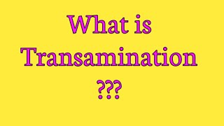 Transamination  Mechanism and examples of transamination [upl. by Eeresed]