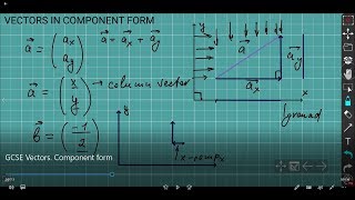 GCSE Maths Vectors  Vector in component form  Column vectors iGCSE Maths [upl. by Rolfston]