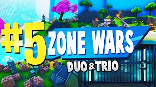 TOP 5 BEST DUO amp TRIO Zone Wars Creative Maps In Fortnite  Fortnite Scrim Map CODES [upl. by Akinehs]