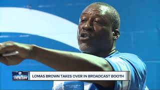 Lomas Brown takes over in the broadcast booth [upl. by Anrehs]