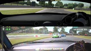 iRacing 20 Mazda Mx5  Oulton Park Real vs Virtual [upl. by Dilahk]