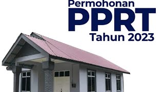 CARA MOHON BANTUAN RUMAH PPRT TAHUN 2023 [upl. by Shaddock]