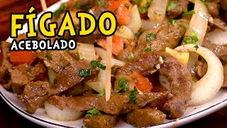 Como Fazer Fígado Acebolado Fígado de Boi Macio e Suculento  Tv Receitas [upl. by Patrizio]