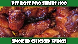 Pit Boss Smoked Chicken Wings  Pit Boss Por Series 1100  Pit Boss Grills [upl. by Refeinnej25]