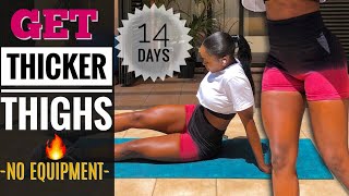 Get THICKER THIGHS In 14 Days At HomeNo EquipmentFollow AlongIntense Leg Workout [upl. by Sialac]