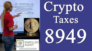 Crypto 8949 Gains and losses Cryptocurrency Taxes crypto form 8949 schedule D 1040 [upl. by Anikal]