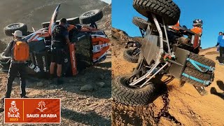 🔴 Rally Dakar 2023  Vuelcos y abandonos  MEJORES MOMENTOS  FAN MOMENTS [upl. by Kcod]