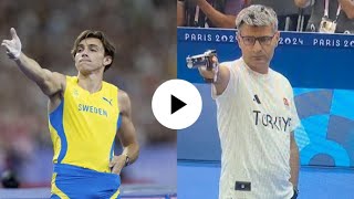 Armand “Mondo” Duplantis breaks pole vault world record in goldmedal performance at Olympics [upl. by Flanders999]