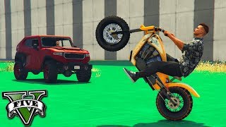 GTA V Online MOTO vs CARROS  O PILOTO de FUGA 100 [upl. by Rtoip]