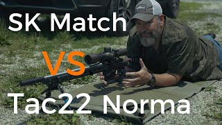 SK Match VS Norma Tac22  Long Range Rifle Shooting [upl. by Fletcher]