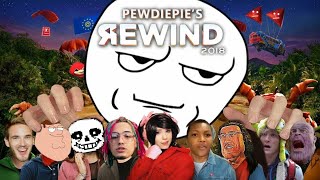 Meme Rewind 2018 Flyingkittys part from Pewdiepies Rewind [upl. by Arrad]