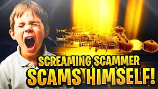 Crazy Screaming Scammer Scams Himself Scammer Gets Scammed Fortnite Save The World [upl. by Acinnor379]