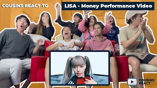 COUSINS REACT TO LISA  MONEY EXCLUSIVE PERFORMANCE VIDEO [upl. by Arela597]