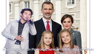 Marcelito Pomoy singing Despacito amp The Prayer ft Royal Family of Spain [upl. by Holofernes503]