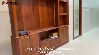 Cửa thép vân gỗ Koffmann  Review [upl. by Irahs271]