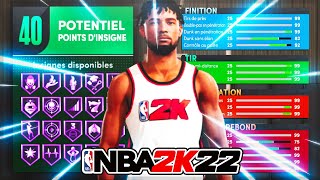 NBA 2K22  LE MEILLEUR BUILD MENEUR DE JEU NEXTGEN PS5Xbox Series [upl. by Siaht454]