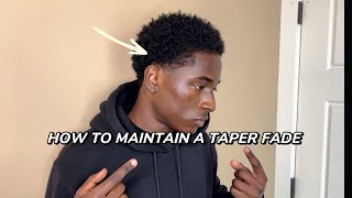 How To Maintain A Taper Fade Haircut [upl. by Sachiko]